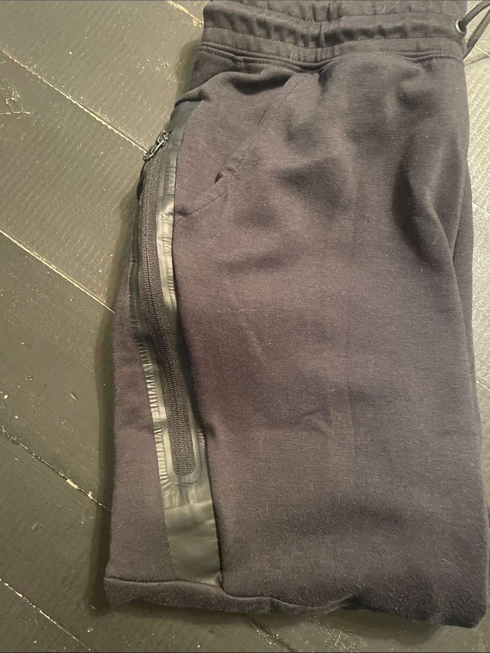 Nike Tech Kids Black Joggers with Logo